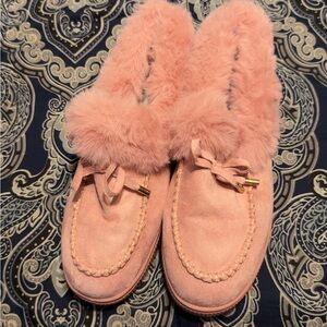 Cozy Pink Fur-Lined Women's Slippers